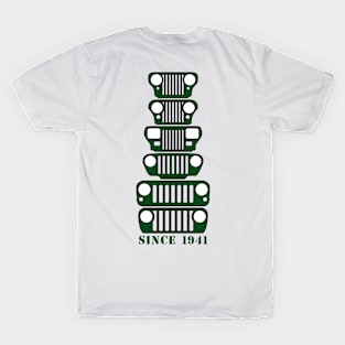 Jeep Grills Dark Green Logo T-Shirt